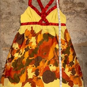 💸REDUCED💸 ARDEN B - medium halter tunic dress- canary & ruby